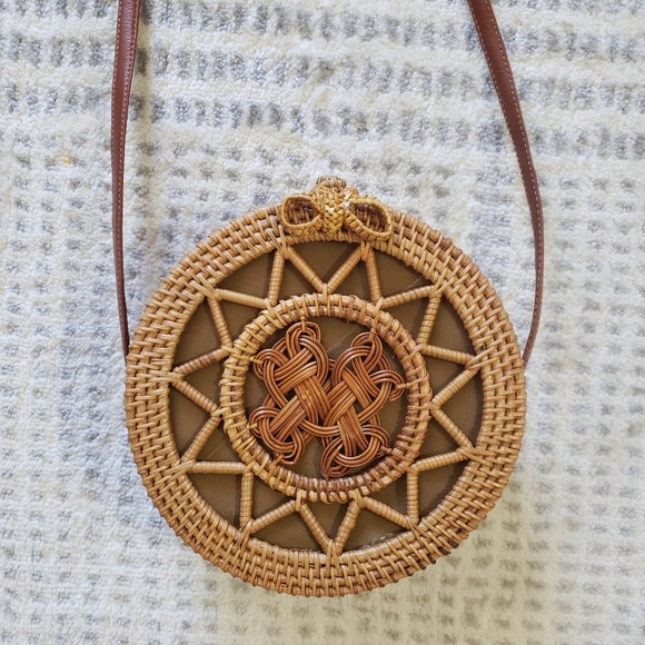 Woven Rattan Bag - Picture 1 of 4